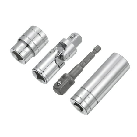 Uxcell Socket Accessory Set 21mm Shallow and Deep Socket Universal Joints 1/4 Hex Shank Impact Adapter with 1/2 Drive
Uxcell Socket Accessory Set 21mm Shallow and Deep Socket Universal Joints 1/4 Hex Shank Impact Adapter with 1/2 Drive
