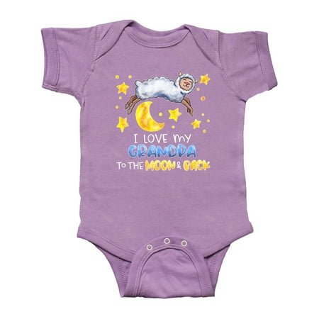 Inktastic I Love my Grandpa to the Moon and Back Cute Sheep Gift Baby Boy or Baby Girl Bodysuit
Inktastic I Love my Grandpa to the Moon and Back Cute Sheep Gift Baby Boy or Baby Girl Bodysuit