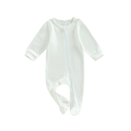 Bagilaanoe Newborn Baby Girl Boys Footed Jumpsuit Long Sleeve Bodysuit 3M 6M 9M 12M 18M Infant Zipper One Piece Romper
Bagilaanoe Newborn Baby Girl Boys Footed Jumpsuit Long Sleeve Bodysuit 3M 6M 9M 12M 18M Infant Zipper One Piece Romper