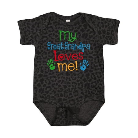 Inktastic My Great Grandpa Loves Me Gift Baby Boy or Baby Girl Bodysuit