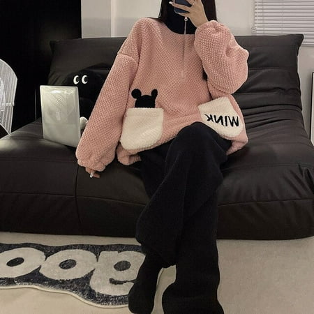 CoCopeaunt Couple Pajamas High-Quality Korean Style Pajamas Womens Autumn And Winter Thickened Velvet coral velvet household clothes warm
CoCopeaunt Couple Pajamas High-Quality Korean Style Pajamas Womens Autumn And Winter Thickened Velvet coral velvet household clothes warm