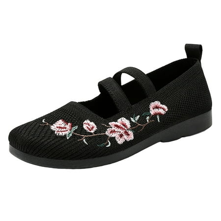 Fauean Slip on Shoes Women Embroidered Shallow Mouth Shoe Mesh Breathable Casual Mom s Shoes Black Size 38
Fauean Slip on Shoes Women Embroidered Shallow Mouth Shoe Mesh Breathable Casual Mom s Shoes Black Size 38