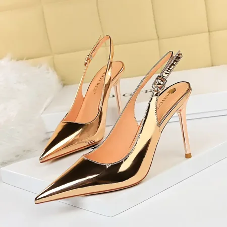 Sexy Pointed Toe Slip On High Heel Metal Stiletto Slingback Pumps Women‘s Ankle Strap Sandal Shoes
Sexy Pointed Toe Slip On High Heel Metal Stiletto Slingback Pumps Women‘s Ankle Strap Sandal Shoes