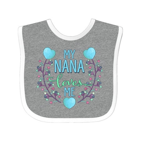Inktastic My Nana Loves Me with Flowers and Hearts Gift Baby Boy or Baby Girl Bib
Inktastic My Nana Loves Me with Flowers and Hearts Gift Baby Boy or Baby Girl Bib