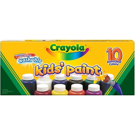 Crayola Washable Kids Paints, 10-Pack - Walmart.com