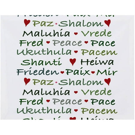 Holiday Essence Words of Peace Word Print Placemat