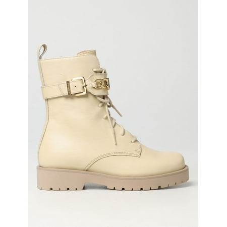 Twinset Flat Ankle Boots Woman Yellow Cream Woman