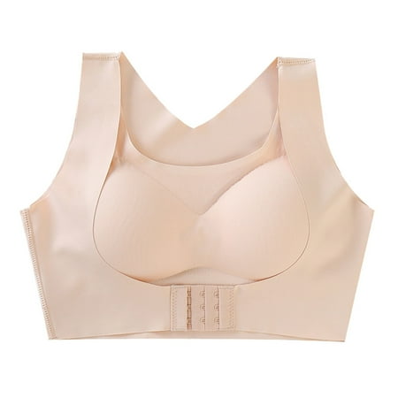 Women Seamless Sports Bra Push up Front Cross Buckle Padded Sport Bra Wide Strap - Skin XXL
Women Seamless Sports Bra Push up Front Cross Buckle Padded Sport Bra Wide Strap - Skin XXL