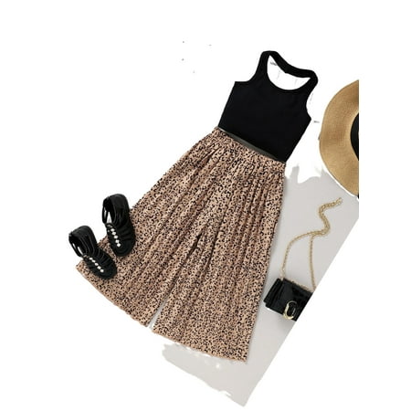 Casual Leopard Print Halter Sleeveless Multicolor Toddler Girls Two-piece Outfits (Girl s)
Casual Leopard Print Halter Sleeveless Multicolor Toddler Girls Two-piece Outfits (Girl s)