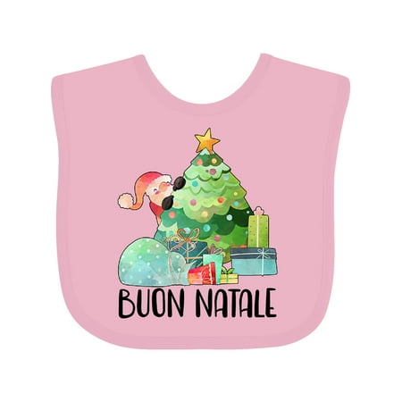 Inktastic Buon Natale Cute Santa and Christmas Tree Boys or Girls Baby Bib
Inktastic Buon Natale Cute Santa and Christmas Tree Boys or Girls Baby Bib