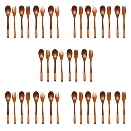 40 Pcs Wooden 9 Inch Japanese Spoon Fork Set Kitchen Natural Wood Cutlery Wooden Dinner Cutlery Set
40 Pcs Wooden 9 Inch Japanese Spoon Fork Set Kitchen Natural Wood Cutlery Wooden Dinner Cutlery Set