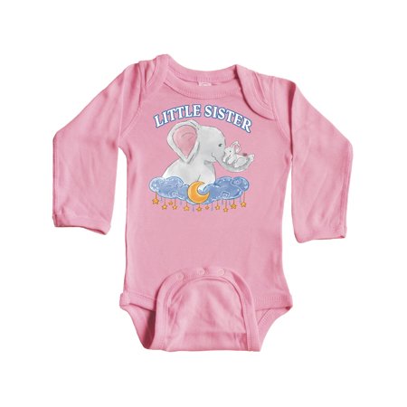 Inktastic Little Sister Cute Elephants with Moon and Stars Gift Baby Girl Long Sleeve Bodysuit
Inktastic Little Sister Cute Elephants with Moon and Stars Gift Baby Girl Long Sleeve Bodysuit