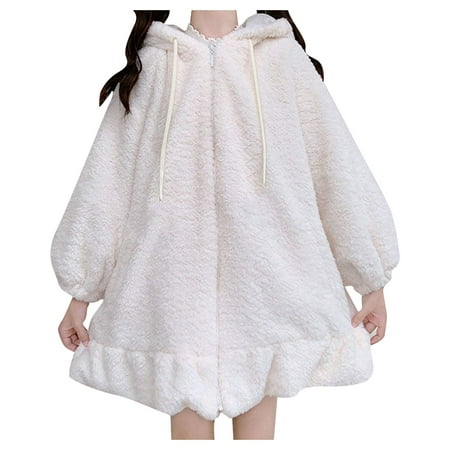Jackets Large Women s Solid Color Sweatshirt Loose Bunny Long Sleeve Cute Hoodie Thick Blouse Scrub Jacket
Jackets Large Women s Solid Color Sweatshirt Loose Bunny Long Sleeve Cute Hoodie Thick Blouse Scrub Jacket