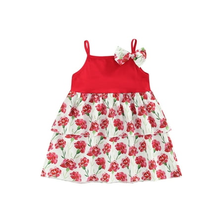 Calsunbaby Toddlers Girls Casual Summer Dress Red Patchwork Rose Print Sleeveless Multi-layer Skirt
Calsunbaby Toddlers Girls Casual Summer Dress Red Patchwork Rose Print Sleeveless Multi-layer Skirt