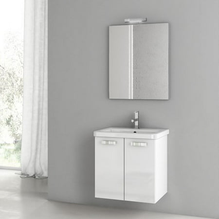 ACF by Nameeks ACF CP01-GW City Play 22-in. Single Bathroom Vanity Set - Glossy White