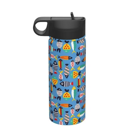 Adobk Cute Flat Fish Print Water Bottle 18oz Sports Insulated Kettle for Cycling Gym Basketball Outdoor Suitable as a Present
Adobk Cute Flat Fish Print Water Bottle 18oz Sports Insulated Kettle for Cycling Gym Basketball Outdoor Suitable as a Present