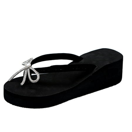 Womens Rhinestone Slope Heel Open Toe Bow-Knot Slippers Clip-Toe Shoes Comfy Sandals Casual Comfortable Beach Sandals Flip Flop Shoes Slide Sandals Flats Flip-Flops Platforms Wedge Sandal A4048
Womens Rhinestone Slope Heel Open Toe Bow-Knot Slippers Clip-Toe Shoes Comfy Sandals Casual Comfortable Beach Sandals Flip Flop Shoes Slide Sandals Flats Flip-Flops Platforms Wedge Sandal A4048