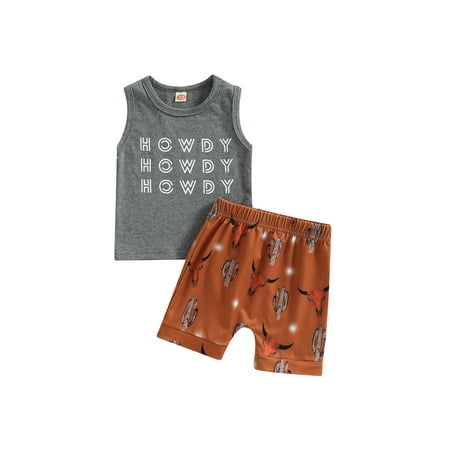 Coduop Baby Boys Summer Outfit Set Sleeveless Tank Tops Vest + Cattle Head Shorts 2Pcs Set
Coduop Baby Boys Summer Outfit Set Sleeveless Tank Tops Vest + Cattle Head Shorts 2Pcs Set