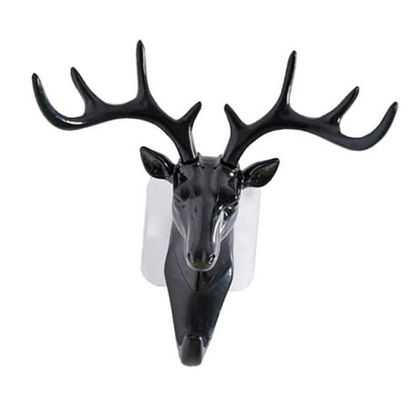 Deer Head Self Wall Door Hook Hanger Animal Hook Sticky Holder No Damage to Wall Black
Deer Head Self Wall Door Hook Hanger Animal Hook Sticky Holder No Damage to Wall Black