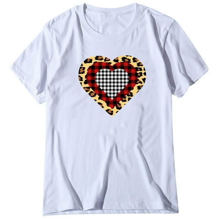 Womens Tops Corset Tops for Women Women s Short-Sleeved Valentine s Day Print Round Neck Top T-shirt White Long Sleeve Shirts for Women Savings Clearance Valentine Shirts for Women White 3XL
Womens Tops Corset Tops for Women Women s Short-Sleeved Valentine s Day Print Round Neck Top T-shirt White Long Sleeve Shirts for Women Savings Clearance Valentine Shirts for Women White 3XL