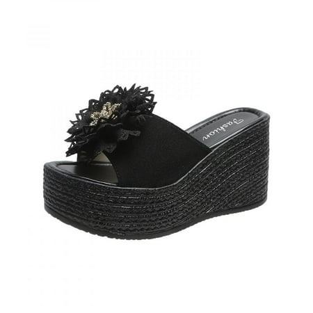 Homedles Sandals for Women- Gift for women Summer Comfortable Casual Heeled Open Toe Sandals for Women Black
Homedles Sandals for Women- Gift for women Summer Comfortable Casual Heeled Open Toe Sandals for Women Black