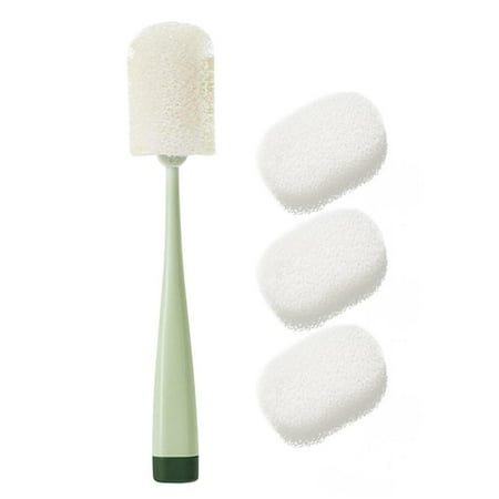 SANAG Sponge Bottle Brush Cleaning Brush Bottle Cleaner Baby Bottle Brush with 3 Replacement Sponge Heads for Baby Bottles Cups Kettles Wine Glasses
SANAG Sponge Bottle Brush Cleaning Brush Bottle Cleaner Baby Bottle Brush with 3 Replacement Sponge Heads for Baby Bottles Cups Kettles Wine Glasses