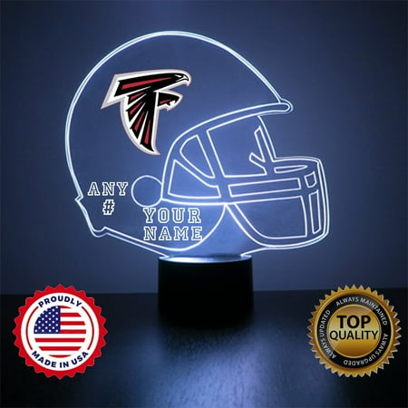 Falcons LED Football Sports Fan Lamp Custom Made Night Light Personalized Free 16 Color Option Featuring Licensed Decal
Falcons LED Football Sports Fan Lamp Custom Made Night Light Personalized Free 16 Color Option Featuring Licensed Decal