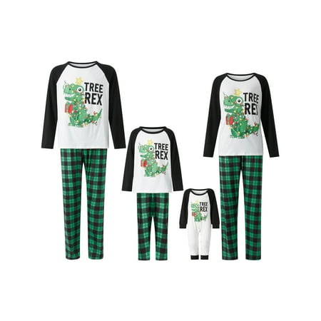Huakaishijie Matching Christmas Pajamas for Family Dinosaur Letter Print Sleepwear Nightwear Plaid Trousers
Huakaishijie Matching Christmas Pajamas for Family Dinosaur Letter Print Sleepwear Nightwear Plaid Trousers