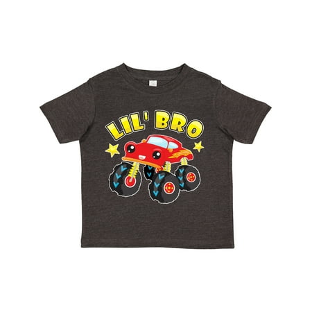 Inktastic Monster Truck Little Bro Gift Toddler Boy Girl T-Shirt