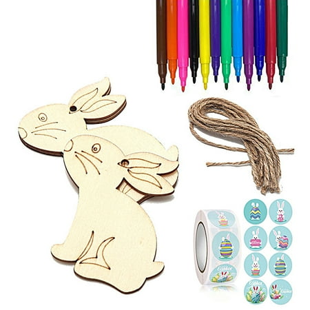 SEAFEI Egg Hanging Decoration 1 Set Decorative Burr Free Attractive Cute Rabbit Wooden Hanging Pendant Sealing Decal
SEAFEI Egg Hanging Decoration 1 Set Decorative Burr Free Attractive Cute Rabbit Wooden Hanging Pendant Sealing Decal