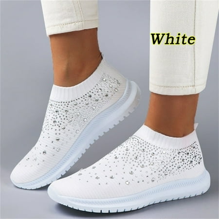 Women‘s Faux Rhinestone Decor Mesh Walking Shoes Lightweight Mesh Slip-On Sneakers Women‘s Footwear
Women‘s Faux Rhinestone Decor Mesh Walking Shoes Lightweight Mesh Slip-On Sneakers Women‘s Footwear