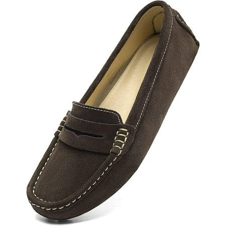 Women s Suede Leather Casual Penny Loafers Retro Ladies Moccasins Driving Mocs Comfort Slip-On Fashion Boat Shoes Classic Flats
Women s Suede Leather Casual Penny Loafers Retro Ladies Moccasins Driving Mocs Comfort Slip-On Fashion Boat Shoes Classic Flats