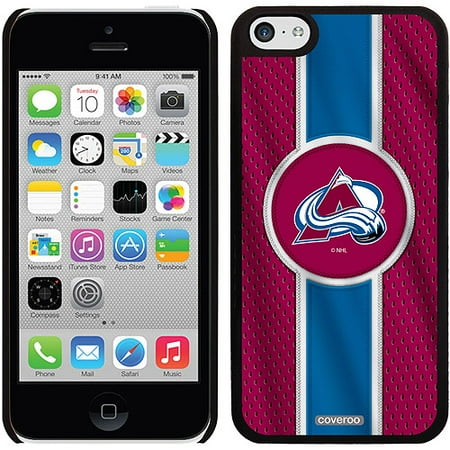 Colorado Avalanche Jersey Stripe Design on iPhone 5c Thinshield Snap-On Case by Coveroo