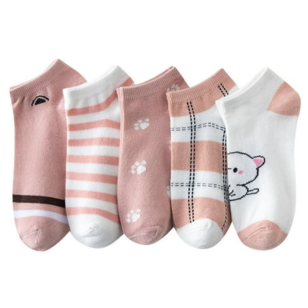 5-Pack Women Socks Slippers New Pattern Summer Fashion Cute Pink Lightweight Breathable Comfortable Socks
5-Pack Women Socks Slippers New Pattern Summer Fashion Cute Pink Lightweight Breathable Comfortable Socks