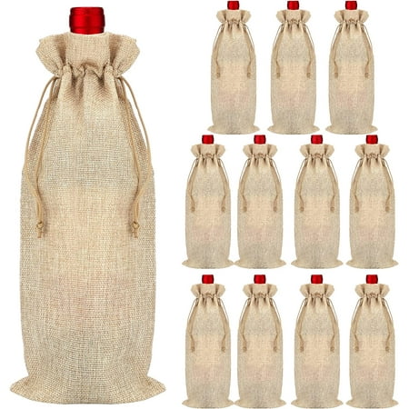 12 PCS Brown Burlap Bottle Wine Bags 16 x 36 cm Hessian Jute Wine Bottle Gift Bags with Drawstring
12 PCS Brown Burlap Bottle Wine Bags 16 x 36 cm Hessian Jute Wine Bottle Gift Bags with Drawstring