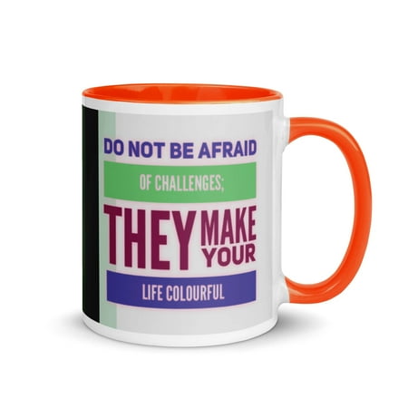 GloWell Designs - Mug with Color Inside - Motivational Quote - Challenges Make Your Life Colorful
GloWell Designs - Mug with Color Inside - Motivational Quote - Challenges Make Your Life Colorful