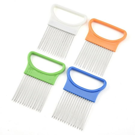 Stainless Steel Onion Needle Onion Fork Vegetables Fruit Slicer Tomato Cutter Cutting Safe Aid Holder Kitchen Accessories Tools
Stainless Steel Onion Needle Onion Fork Vegetables Fruit Slicer Tomato Cutter Cutting Safe Aid Holder Kitchen Accessories Tools