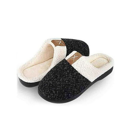 Avamo Womens Casual Slipper Slip On Home Shoe Indoor Lightweight Wool-Like Black 11.5-12
Avamo Womens Casual Slipper Slip On Home Shoe Indoor Lightweight Wool-Like Black 11.5-12
