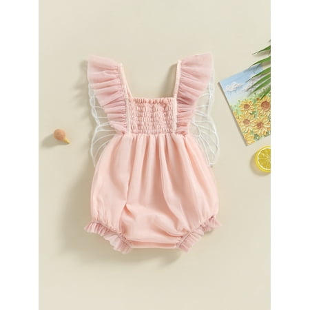 Bmnmsl Baby Girls Romper Fly Sleeve Embroidery Butterfly Pleated Lacing Summer Bodysuit
Bmnmsl Baby Girls Romper Fly Sleeve Embroidery Butterfly Pleated Lacing Summer Bodysuit