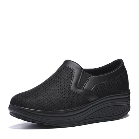 Breathable Knitting Wedge Shoes Thick Sole Air Cushion Pump Casual Running Shoes Women‘s Footwear
Breathable Knitting Wedge Shoes Thick Sole Air Cushion Pump Casual Running Shoes Women‘s Footwear