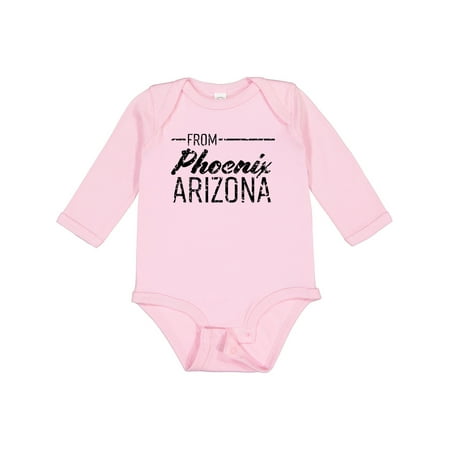 Inktastic From Phoenix Arizona in Black Distressed Text Gift Baby Boy or Baby Girl Long Sleeve Bodysuit
Inktastic From Phoenix Arizona in Black Distressed Text Gift Baby Boy or Baby Girl Long Sleeve Bodysuit