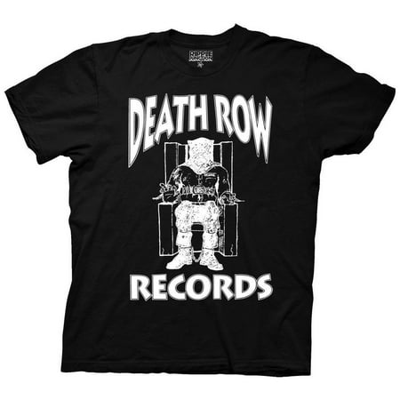 Ripple Junction Death Row Records Adult Unisex White Logo Crew XS T-Shirt