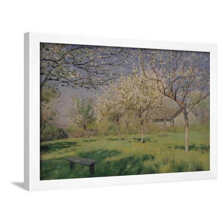 Apple Trees Blooming, C. 1895 Framed Print Wall Art By Isaak Ilyich Levitan