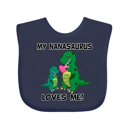 Inktastic My Nanasaurus Loves Me Gift Baby Boy or Baby Girl Bib