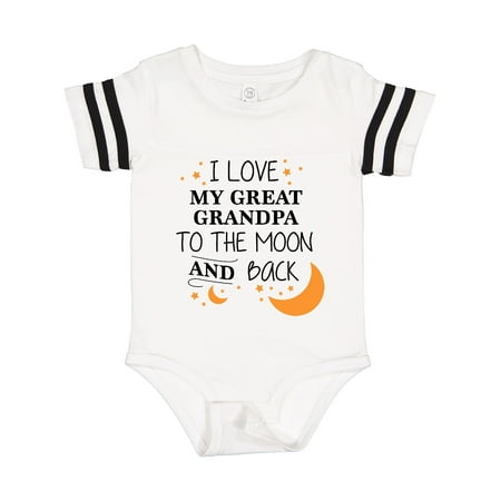 Inktastic I Love My Great Grandpa to the Moon and Back Gift Baby Boy or Baby Girl Bodysuit
Inktastic I Love My Great Grandpa to the Moon and Back Gift Baby Boy or Baby Girl Bodysuit