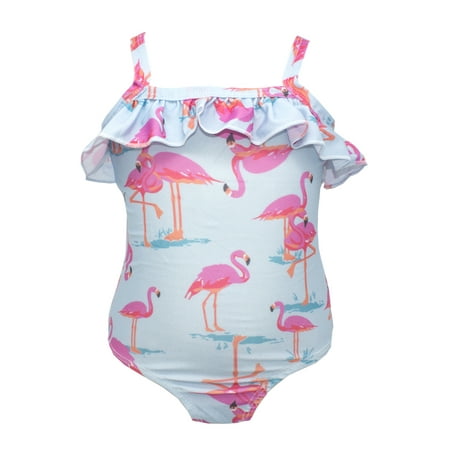 Baby Toddler Girls Lovely Flamingo Patterned Ruffled-Tier One-Piece Swimsuit (Flamingo/Blue 2-3 Years)
Baby Toddler Girls Lovely Flamingo Patterned Ruffled-Tier One-Piece Swimsuit (Flamingo/Blue 2-3 Years)