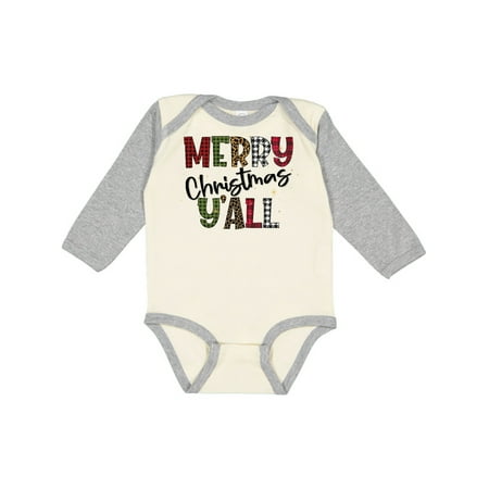 Inktastic Merry Christmas Y all Festive Patterns Boys or Girls Long Sleeve Baby Bodysuit
Inktastic Merry Christmas Y all Festive Patterns Boys or Girls Long Sleeve Baby Bodysuit