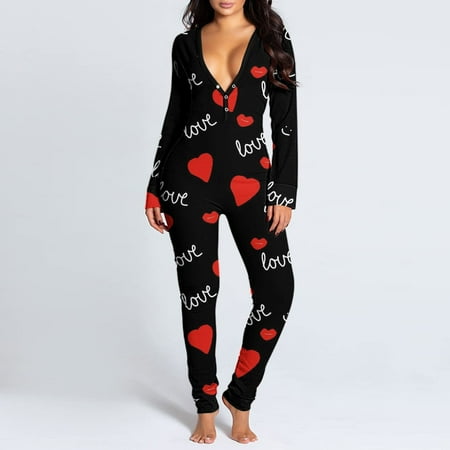 Tepsmf Nightgowns For Women Womens Onesie Flap Pajamas Love Print Sexy Butt Flap Sleepwear Cute Button Collar Rompers Nightwear Jumpsuit Girl Clothes Red
Tepsmf Nightgowns For Women Womens Onesie Flap Pajamas Love Print Sexy Butt Flap Sleepwear Cute Button Collar Rompers Nightwear Jumpsuit Girl Clothes Red