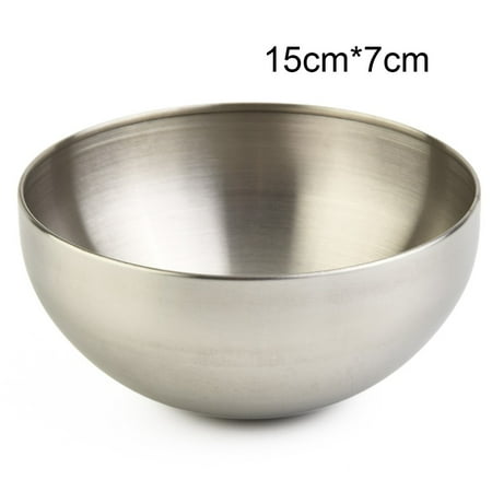 FANJIE Stainless Steel Rice Soup Heat Insulated 304 Double Walled Bowl Salad Mixing