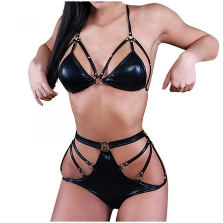 Summer Savings Clearance! PEZHADA Sexy Lingerie for Women Sexy Women Lingerie Leather Hollow Out Temptation Babydoll Underwear Panties Underpants Sleepwear Suit Black L
Summer Savings Clearance! PEZHADA Sexy Lingerie for Women Sexy Women Lingerie Leather Hollow Out Temptation Babydoll Underwear Panties Underpants Sleepwear Suit Black L